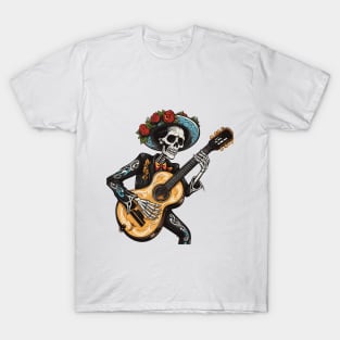 skeleton playing guitar T-Shirt